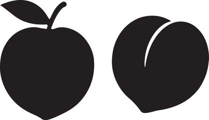 A healthy red apple and organic green fruit illustration a fresh nature symbol for a vegetarian diet and natural heart health vector icon art