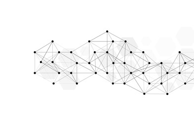 Abstract Network Connection Graphic  Technology Background