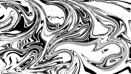 Abstract vector background of waves. Liquid paint abstract background. Black and white  wall paint 