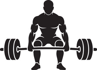 deadlift exercise icon
