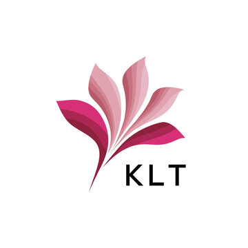  Modern Pink Leaf Logo Vector, KLT Later Logo, Gradient Petal Logo Concept, Creative Minimal Nature Logo, floral, abstract, logo, leaf, petal, pink, gradient, 
