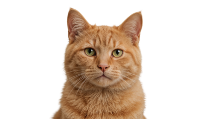 cat isolated on white