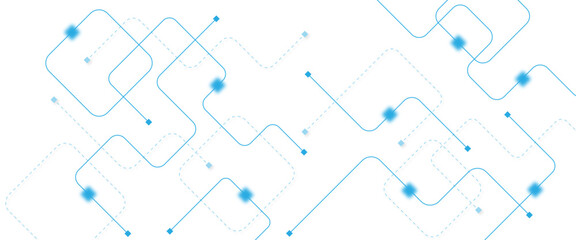 Obraz premium Abstract futuristic technology background. Technology background with crossed lines and dots.