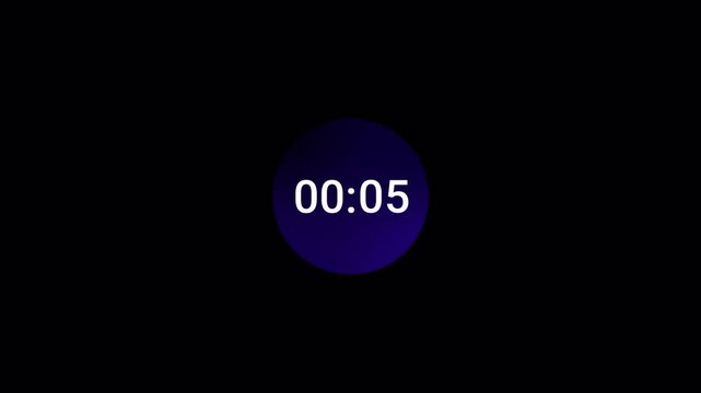 10 seconds Sliding Countdown Timer Animation, 10 to 0 Seconds Countdown Video, Ten seconds Sliding Countdown Timer, 10 Second digital Clock Animation, Scrolling Numbers on Black Background. 