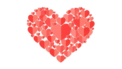 Heart Shape Formed by Small Hearts.