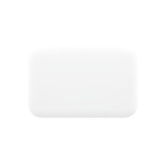 Modern white sofa in living room isolated on transparent background