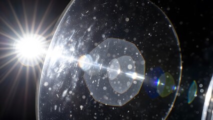 Captivating reflections in a crystal ball