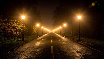 the glitter of night lights