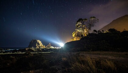 the glitter of night lights