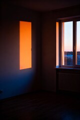 empty room with a window