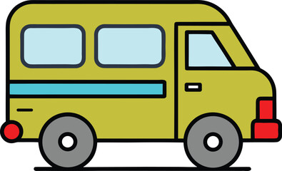 Express delivery postal van icon vector illustration for fast shipping service