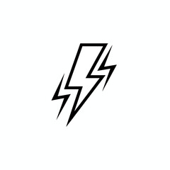 Fototapeta premium lightning icon vector illustration