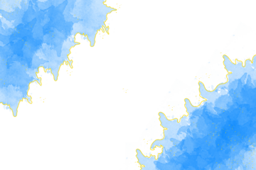 Blue Watercolor Splash Abstract Background with Transparent PNG