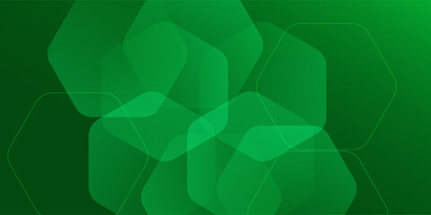 Abstract background green with geometric shapes gradient color design modern