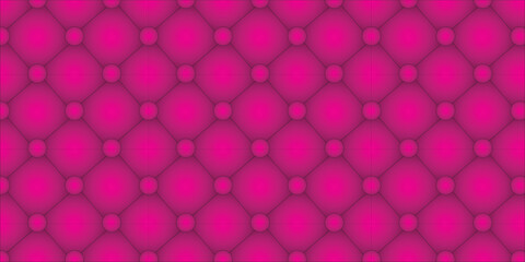 Fototapeta premium Hot Pink Tufted Upholstery Texture with Diamond Pattern and Button Accents background