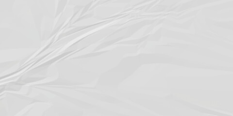 Obraz premium abstract white and gray parchment wrapping crumpled paper texture. creased page wrinkle retro rough distressed damage paper texture background.
