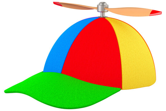 Propeller Hat, propeller colorful baseball cap, transparent background