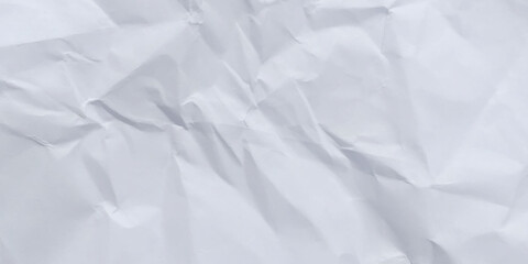 Fototapeta premium Crumpled white paper background texture