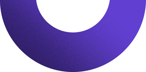crescent shape organic shape with grainy noise texture element