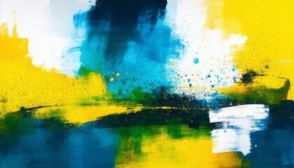 Abstract colorful watercolor background with vibrant ink splashes and artistic paint textures on vintage paper design