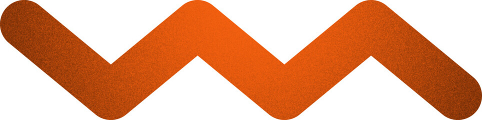 zigzag line organic shape with grainy noise texture element