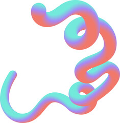 abstract wavy fluid gradient element