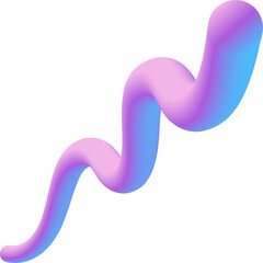 abstract wavy fluid gradient element in purple