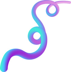 abstract wavy fluid gradient element