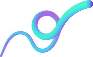 abstract wavy fluid gradient element