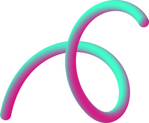 abstract wavy fluid gradient element