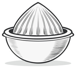 Vintage Line Art Citrus Juicer Device for Making Fresh Squeezed Juice