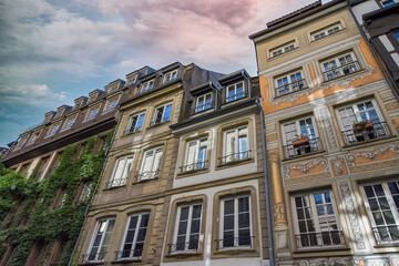Strasbourg in France, half-timbered houses in the historic center
