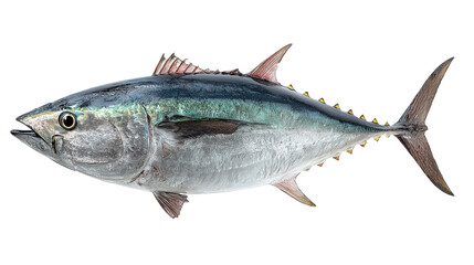 Fototapeta premium Catch of the day featuring a large tuna swimming in clear water during a sunny afternoon in the ocean