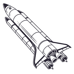 Sleek Rocket Ship Design for Space Exploration