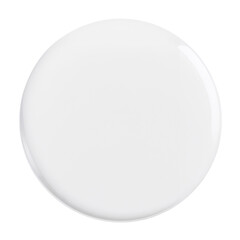 Round White Object Placed on a Flat Surface in a Bright Room at Midday