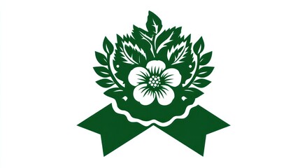 Food safety certification stamp or seal icon for packaging or label design