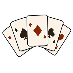 royal flush of spades playing cards 