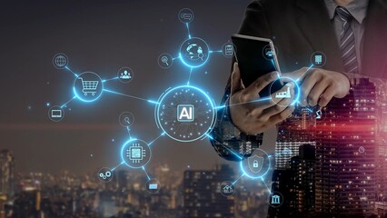 AI network system connects data, security, communication, and intelligence. AI network system...