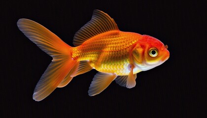 Vibrant Goldfish Swimming Gracefully