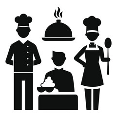 chef and restaurant icon
