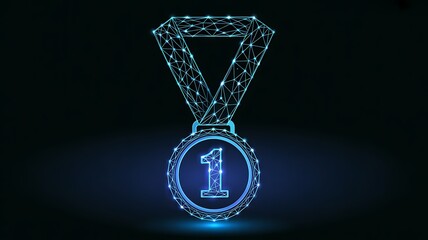 Digital Logistics Truck - Polygonal Delivery Vehicle & Global Supply Chain Concept