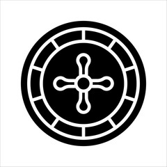 Lottery  Icon. Symbol isolated white background. vector illustration. color editable.