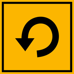 Road Arrow Flat Style Vector Icon Traffic Direction Symbol and Navigation Outline Graphic Group Featuring Turn, Curve and Wayfinding Arrow Signs