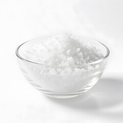 salt in a glass bowl