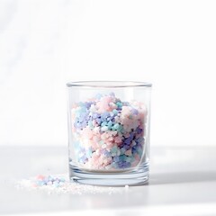 salt in a glass bowl