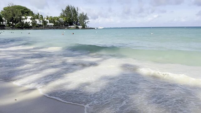 Mauritius Pereybere beach, Mauritius island life, palm tree
