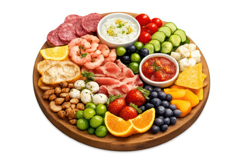 Appetizer Platter on a transparent background for easy editing uses