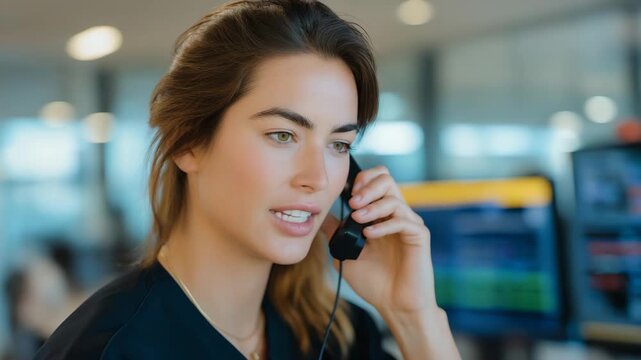 A dispatch manager juggling phone calls, radio communication, and instant messages while reviewing urgent scheduling changes &mdash; multitasking under pressure, fast-paced operations, and high-level
