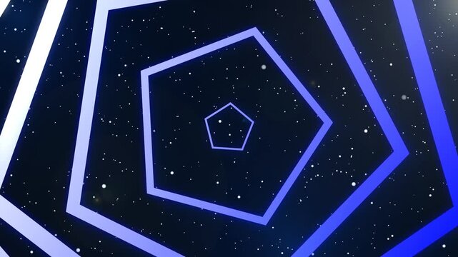 Abstract background animation with stars