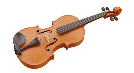 Obraz premium 3d violin transparent background cutout png